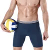 Alta qualidade longa Boxer Shorts Calcinhas Homem Cueca Boxer Men Underwear fibra de leite Natural confortável Soft Top Marca