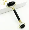 Hot Beauty Health Black Obsidian Facial Massage Jade Roller Double Heads Jade Stone Massager Eye Neck Thin Lift Slimming Avslappnande verktyg KD1