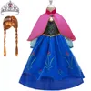 Enviar coroa luvas de cabelo bebê meninas vestido de natal anna princesa cosplay traje primavera para festa de aniversário vestido vestidos menina t23230875