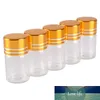 Großhandel 100 Stück 2 ml 16 * 26mm Glasflaschen mit goldenen Kappen Mini Glasflaschen winzige Gläser Fläschchen