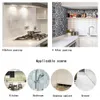 60 cm * 5 M autoadesivi impermeabili adesivi murali cucina ad alta temperatura anti-olio pasta carta da parati foil adesivi murali bagno 201106