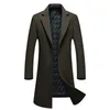 fgkks 남자 겨울 모직 코트 남자의 새로운 패션 단단한 색상 따뜻한 두꺼운 양모 혼합 모직 완두콩 코트 남성 트렌치 코트 Overcoat 201102