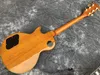 Guitarra eléctrica con diapasón de ébano de ébano arce madera amarillo encuadernación