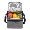 New Double layer 9L Insulated Thermal Cooler Lunch box bag for work Picnic bag Bolsa termica loncheras para mujer for student 201015