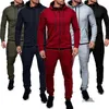 Zogga mode jas + broek sportkleding mannen trainingspak hoodie lente herfst mannen merkkleding hoodies heren track set set1