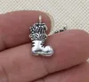 200 teile/los Tibetisch Silber Überzogene Weihnachten Boot Charms Anhänger für Schmuck Machen Armband DIY Handmade 20x12mm