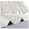 70*77 10pcs 3D Brick Wall Sticker DIY Self-Adhesive Decor Foam Waterproof Covering Wallpaper decals For walls Kids Room Kitchen Stickers