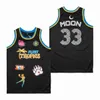 Adam Film Basketbol Flint Tropics Jackie Moon Jersey 7 Kahve Siyah 11 Ed Monix 69 Şehir Merkezi Yeşil Beyaz Mavi Cep Şort Boyutu S-XXL