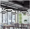 Modern Hexagonal geometria arte lâmpada LED Luz Pingente de alumínio preto LED Pendant para o Office compras para casa loja de shopping