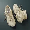Chunky High-top 남자 운동화 패션 남자 캐주얼 신발 가을 새로운 플러스 사이즈 화이트 스니커즈 댐핑 테니스 신발 201217