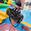 Women Travel Bag Transparent Sports Handbag PVC Waterproof Shoulder Bag Carry-On Suitcase Luggage Removable Strap