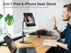 Tablet Standı Tutucu, Açı Yüksekliği Ayarlanabilir iPad Tutucu Çalışma Masası için Standı, Kalın Kılıf Dostu iPad Standı 4-12.9 iPhone, iPad Air Mini Pro