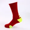 Mens Athletic Socks Spring and Autumn Fashion New Non Slip Socks Casual Men Breathable Sport High Sock Free Size 10 Colors