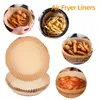 Bakeware Air Fryer Disposable Paper Liner Oil-proof Non-Stick Mat Barbecue Plate for Baking Roasting Microwave 16cm PHJK2202