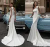 Sexy Memaid Wedding Dress 2021 New Arrival One Shoulder Beading Belt Simple Court Train Bridal Gown Vestido De Mariee