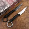 Supervivencia Csgo Karambit 440C cuchillo recto de hoja fija mango G10 táctico práctico EDC herramienta de caza de defensa para acampar al aire libre