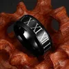 New Popular Design Mens Cool Titanium Steel Ring Black Matte Finished Rings Size 7/8/9/10/11