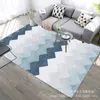 Living Room Carpet Bedroom rugs Bedside Blanket Nordic Minimalist Geometry Crystal Velvet Printed Mat Decoration Rug carpets