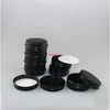 15g Zwart Wit Cosmetische Crème Jar Tin Lege Aluminium Lip Balm Nail Derings Crafts Containers Pot Hervulbare Fles 50pcShipping