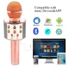 WS858 Trådlös högtalare Microphone Portable Karaoke Hifi Bluetooth Player WS858 för XS 6 6S 7 iPad iPhone Samsung -surfplattor PC PK Q78678907