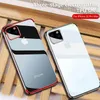 Phone Case For iPhone 12 11 pro max X XR 78 Plating Soft Clear TPU Transparent Gel Cover For Samsung