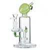 7 Inch 5mm Thick Popular Unique Heady Glass Bongs Hookahs Showerhead Perc Oil Dab Rigs Water Pipes 14mm Female Joint With Bowl Peach Shape Fruit In The Bong DHL20093