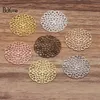 BoYuTe (100 Pieces/Lot) 25MM Metal Brass Filigree Flower Materials Diy Hand Made Jewelry Findings Components Wholesale