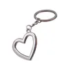Porte-clés romantique en forme de cœur en métal pour Couple, porte-clés de personnalité Simple pour voiture, décoration de bagages, pendentif, fournitures cadeaux