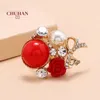 Cluster Rings CHUHAN Simple Luxury For Women Elegant Ladies Crystal Finger Ring Fashion Female Wedding Party Jewelry Gifts J361