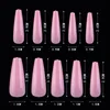 500PCSPACK FAKE NAIL ARTICIAL PRESS PÅ LÅNG BALLERINA CLEAR NATURLIG VIT FALSKA Kistin Naglar Konst Tips Full Cover Flase Nails1431588