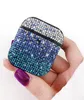 Gradient Diamond Airpods Case Bling Glitter Full Cover Słuchawki Protector dla AirPODS 1/2 3 Pro Bezprzewodowy zestaw słuchawkowy Bluetooth z detalicznym pudełkiem