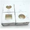 24 PCS PVC Janela Candy Candy Brown Packaging Box para Casamento \\ Candy \\ Crafts \\ Bolo \\ Handmade Sabonete Embalagem Gi Jllgwz
