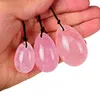 Cristal naturel Rose Quartz Yoni oeufs pour femme vagin guérison Massage cristal naturel puissance pierre Yoni oeuf Sex Toy4346817