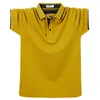 Men Polo Shirt Summer Batton Letter Hafdery Mężczyźni Krótkie top tees polo biznesowe