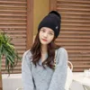 Beanie/Skull Caps Women's Winter Hat Warm Imitation p￤ls allt-i-ett kvinnligt m￶ssa mode fasta f￤rg bred manschett ungdom beanie dubbel