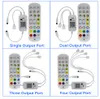 RGB-LED-Streifenlicht 2835 5050, flexibles Neonband, 5 m, 10 m, 15 m, 20 m, RGB-veränderbarer WLAN-Musik-Controller + DC12V-Adapterstecker