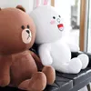 Grande taille ours brun Cony lapin en peluche poupée doux mignon jouets en peluche petite amie Couple cadeaux Valentine039s jour présent LJ2011269391610