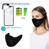 Trådlös Bluetooth Earphone Mask Outdound Studtät Med Andningsventil Tvättbar Musik Headset Mask Mode