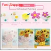 50x40cm 페인트 DIY 그림 숫자에 의한 DIY 그림 성인 손 페인트 동물 사진 기름 페인트 선물 Colo Qylhly Packing2010