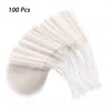 100 Pcs/Lot sacs filtrants pour outils à thé jetables forte pénétration papier de pâte de bois naturel non blanchi pour perles de parfum de café en vrac