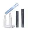 3 färger 2ml 3ml 5ml 10 ml Travel Plastic Mist Sprayflaska Liten kosmetisk förpackningsförpackningsförpackning Parfymflaskor Pen Vail Atomizing flytande behållarprov Förpackning