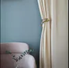 Thickened flannel curtain finished product custom cotton velvet rose color modern simple luxury Chinese Nordic dirty powder