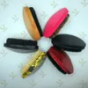 Wave Hair Brush Moq 100 PCS Amazon Custom Logo Boar Borstles Curved Palm Borstes RedPinkBlackCamouflagewooden2455616