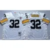 Jersey Vintage Pittsburgh 12 Terry Bradshaw Steeler 20 Rocky Bleier 23 Mike Wagner 26 Rod Woodson 31 Donnie Shell 32 Franco Harris Genähtes Jersey