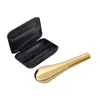 Smoking spoon Pipe with cases Kit Portable Creative Herb Tobacco Cigarette Ignescent Metal pipes for7992165