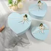 3pcs/set Heart Shaped Gift Box Flower Chocolate DIY Gifts Boxes Valentine Mother's Day Flower Packaging Case Wedding Party Decor BH5625 TYJ
