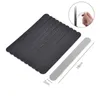 10pcs Black Replacement Sand Paper Nail File With Stainless Steel Handle Double-sided metal Nail Buffer 100/180 Manicure Sanding