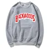Backwoods hoodie Индивидуальный рок мужская футболка свитер писем печатает мода повседневная пуловер толстовка с длинным рукавом мужчин S-3xL мужские толстовки