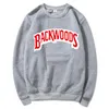 Backwoods Hoodie 개별 록 남성 T 셔츠 스웨터 편지 인쇄 패션 캐주얼 풀오버 스웨터 긴 소매 남자 S-3XL Mens Hoodies