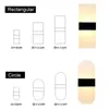 2022 Nova Lâmpada de Parede Acrílica Interior Moderna 85-265V LED Sconce Light Light 3W / 6W Quente Branco Branco Branco Para Escadas Do Corredor Quarto